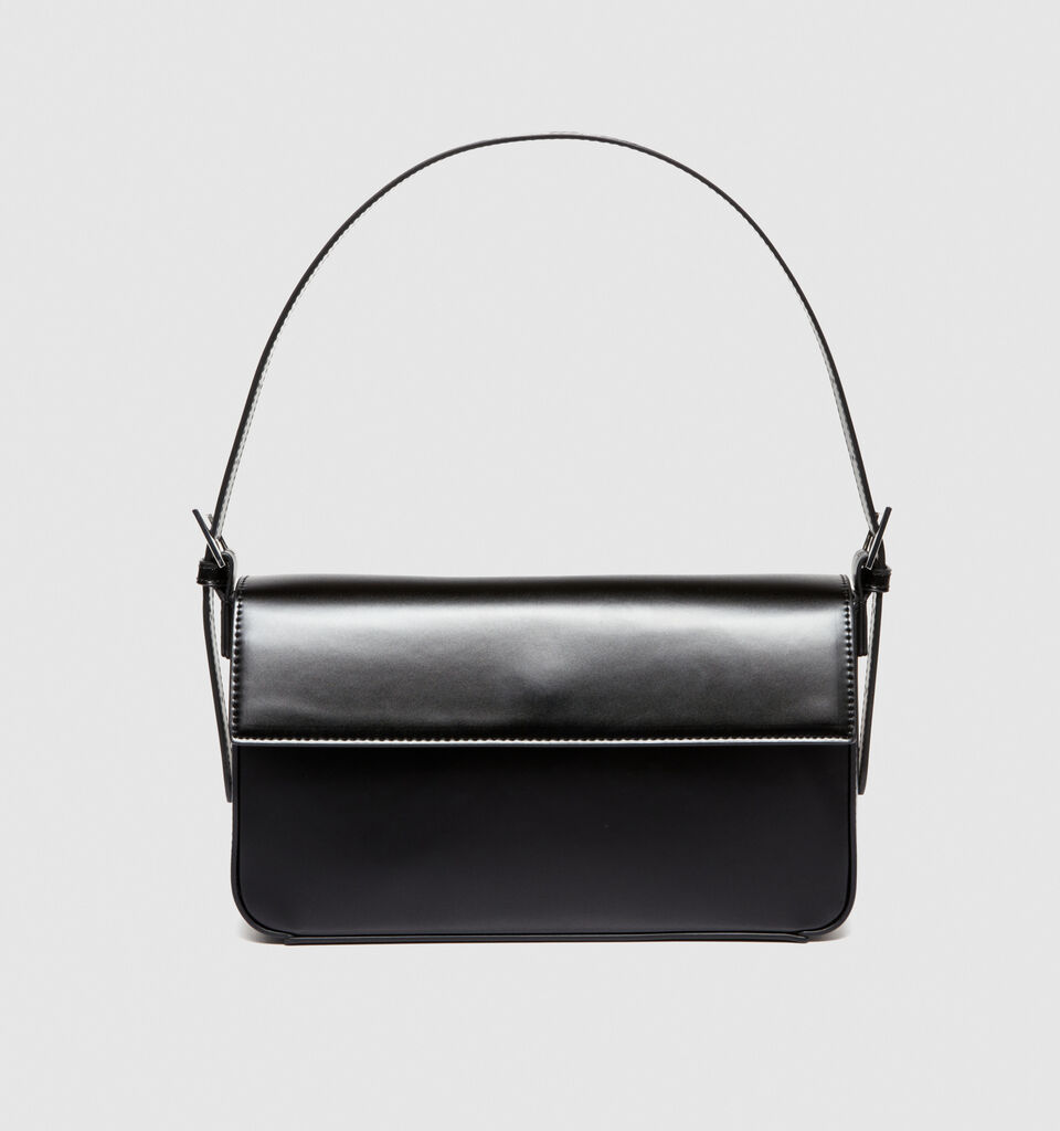Shoulder bag with chain - null - Black | Sisley image number 2